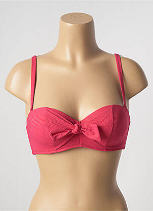Haut de maillot de bain stretch haut soutien-gorge push-up rouge SIMONE PERELE femme