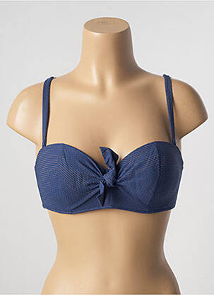 Haut de maillot de bain stretch haut soutien-gorge push-up bleu SIMONE PERELE femme