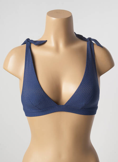 Haut de maillot de bain stretch haut soutien-gorge avec mousse de rembourrage amovible bleu SIMONE PERELE femme