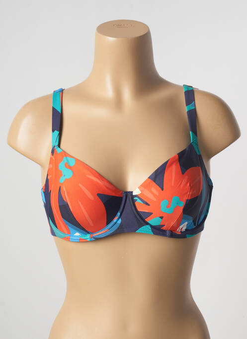 Haut de maillot de bain stretch haut soutien-gorge emboitant orange SIMONE PERELE femme