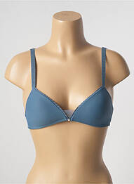 Soutien-gorge sans armature haut triangles bleu PASSIONATA femme