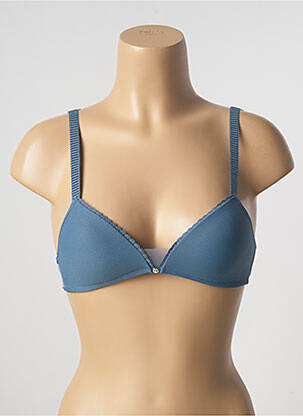 Soutien-gorge sans armature haut triangles bleu PASSIONATA femme