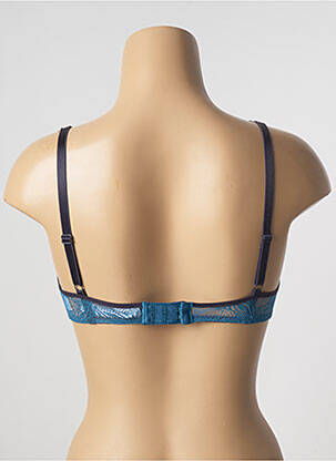 Soutien-gorge effet matière satinée haut soutien-gorge moulé bleu PASSIONATA femme