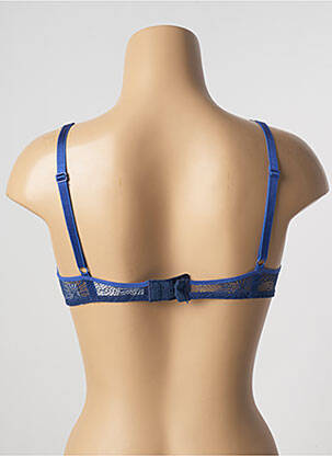 Soutien-gorge effet matière satinée haut soutien-gorge moulé bleu PASSIONATA femme