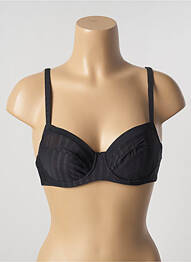 Soutien-gorge effet matière satinée haut soutien-gorge emboitant noir ALLUMETTE femme