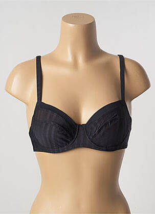 Soutien-gorge effet matière satinée haut soutien-gorge emboitant noir ALLUMETTE femme
