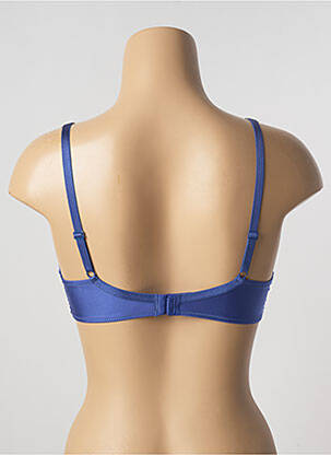 Soutien-gorge effet matière satinée haut soutien-gorge moulé bleu ALLUMETTE femme