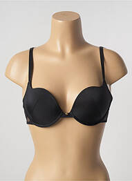 Soutien-gorge effet matière satinée haut soutien-gorge moulé noir ALLUMETTE femme