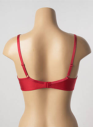 Soutien-gorge effet matière satinée haut soutien-gorge moulé rouge ALLUMETTE femme