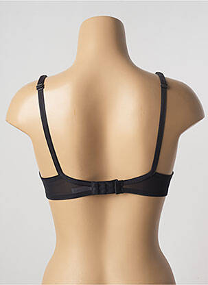 Soutien-gorge effet matière satinée haut soutien-gorge avec mousse de rembourrage amovible noir ALLUMETTE femme