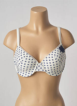 Soutien-gorge effet matière satinée haut soutien-gorge push-up beige ALLUMETTE femme
