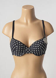 Soutien-gorge effet matière satinée haut soutien-gorge push-up noir ALLUMETTE femme