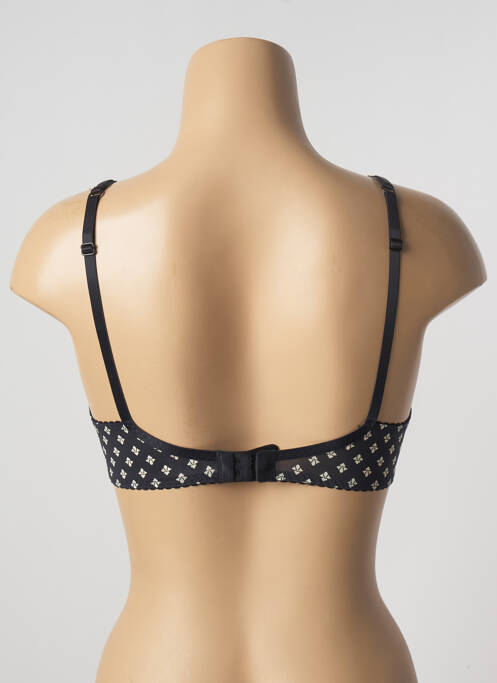 Soutien-gorge effet matière satinée haut soutien-gorge push-up noir ALLUMETTE femme