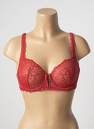 Soutien-gorge broderie haut soutien-gorge emboitant orange SIMONE PERELE femme