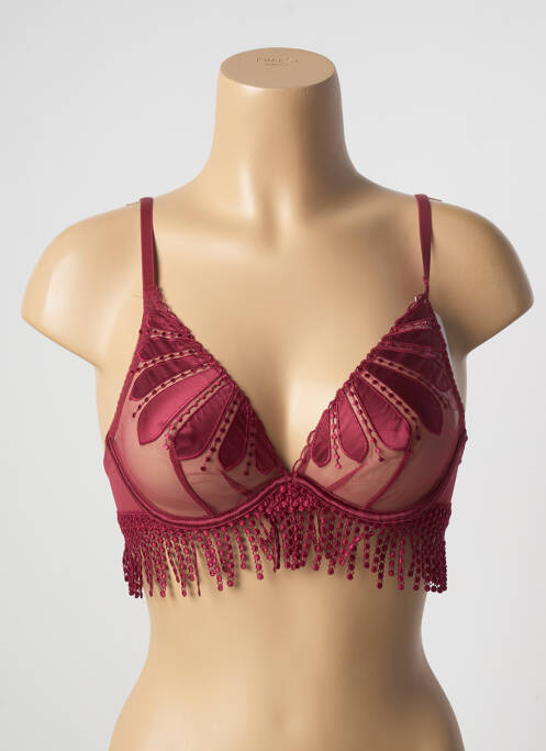 Soutien-gorge broderie haut soutien-gorge emboitant rouge SIMONE PERELE femme