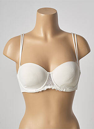 Soutien-gorge effet matière satinée haut soutien-gorge moulé beige SIMONE PERELE femme