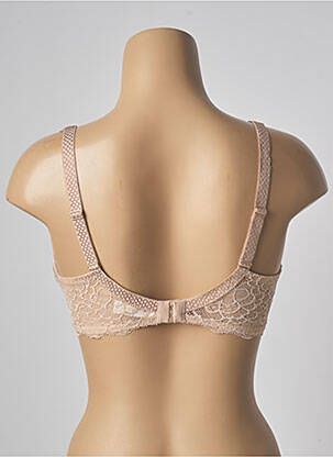 Soutien-gorge effet matière satinée haut soutien-gorge moulé chair SIMONE PERELE femme