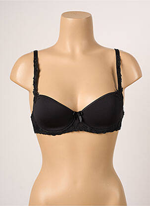 Soutien-gorge effet matière satinée haut soutien-gorge moulé noir SIMONE PERELE femme