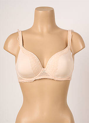 Soutien-gorge tissage dentelle haut soutien-gorge moulé rose SIMONE PERELE femme
