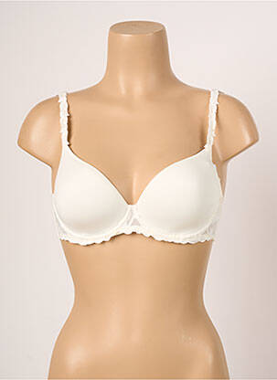 Soutien-gorge effet matière satinée haut soutien-gorge moulé beige SIMONE PERELE femme