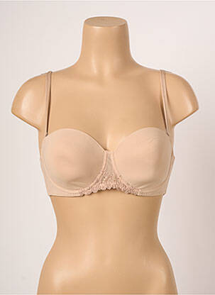 Soutien-gorge broderie haut bandeau beige SIMONE PERELE femme
