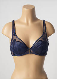 Soutien-gorge broderie haut soutien-gorge moulé bleu IMPLICITE femme