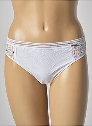 Tanga tulle transparent blanc IMPLICITE femme