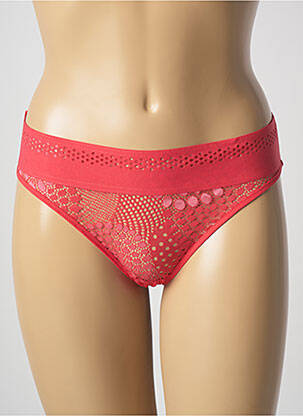 Tanga rouge IMPLICITE pour femme