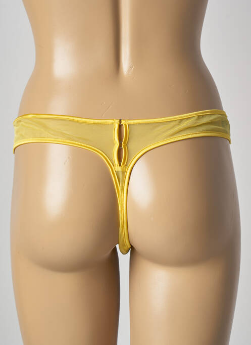 Tanga jaune IMPLICITE pour femme