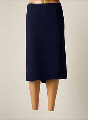 Jupe mi-longue coupe droite bleu JUMFIL femme