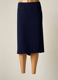 Jupe mi-longue coupe droite bleu JUMFIL femme