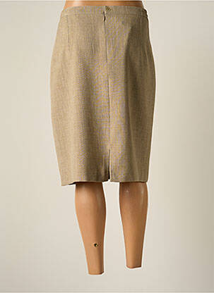 Jupe mi-longue coupe droite vert JUMFIL femme