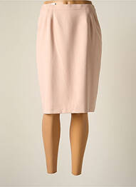 Jupe mi-longue coupe droite rose JUMFIL femme