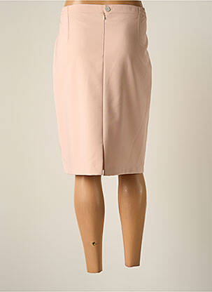 Jupe mi-longue coupe droite rose JUMFIL femme