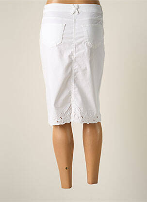 Jupe mi-longue taille normale blanc JUMFIL femme