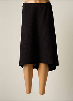 Jupe mi-longue coupe évasée noir JUMFIL femme