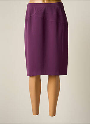 Jupe mi-longue coupe droite violet JUMFIL femme