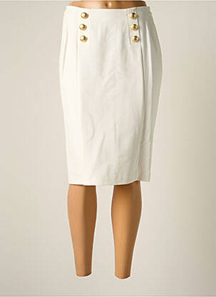 Jupe mi-longue stretch beige JUMFIL femme