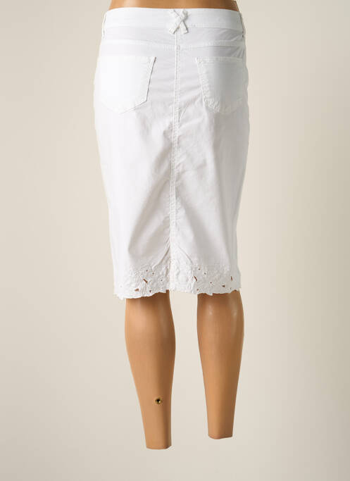 Jupe mi-longue taille normale blanc JUMFIL femme