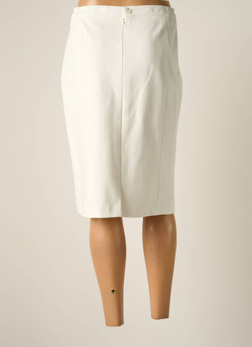 Jupe mi-longue coupe droite beige JUMFIL femme
