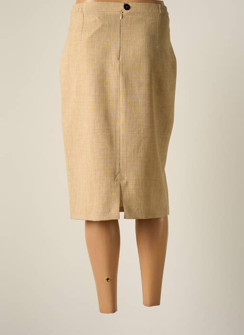Jupe mi-longue beige JUMFIL pour femme