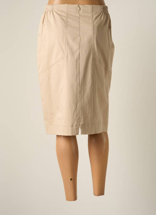 Jupe mi-longue beige JUMFIL pour femme