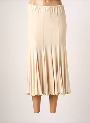 Jupe longue coupe fluide beige JUMFIL femme