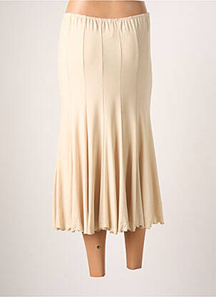Jupe longue coupe fluide beige JUMFIL femme
