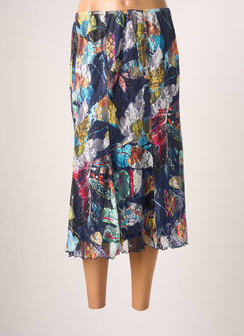 Jupe longue coupe fluide bleu JUMFIL femme