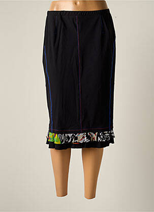 Jupe mi-longue taille normale noir JUMFIL femme