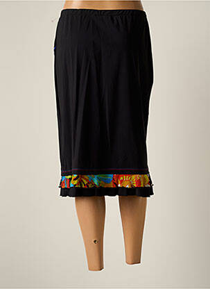 Jupe mi-longue taille normale noir JUMFIL femme