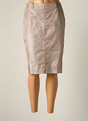 Jupe mi-longue taille normale rose JUMFIL femme