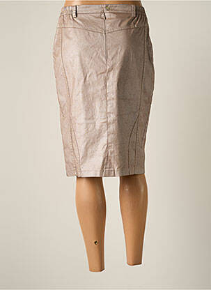 Jupe mi-longue taille normale rose JUMFIL femme