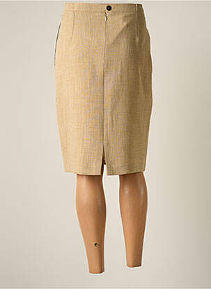 Jupe mi-longue taille normale beige JUMFIL femme